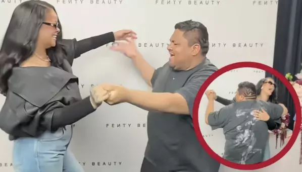La cantante, de 38 años de edad, se hizo viral en redes sociales porque sorprendió con sus pasos de baile