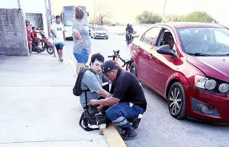 El joven terminó con lesiones en el rostro