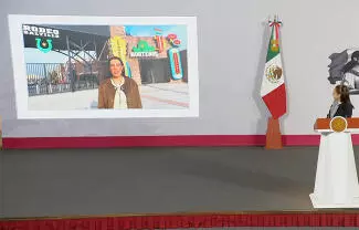 Durante la conferencia matutina de la presidenta Claudia Sheinbaum de este jueves, Rodríguez Zamora transmitió desde el recinto