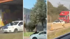 Según la información difundida, el hombre abandonó el vehículo posteriormente y no había sido localizado al momento de la entrevista.
