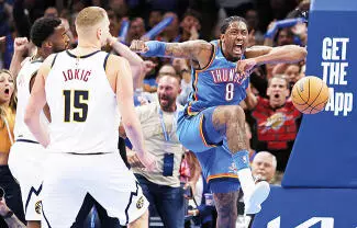 Los Oklahoma City Thunder lograron sobreponerse a una mala noche