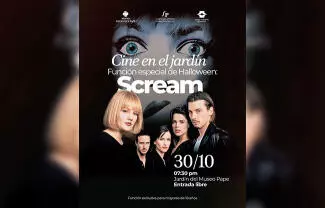 El Museo Pape invita a los jóvenes y adultos mayores de 18 años de nuestra comunidad, a la función especial de Halloween con la película “Scream”.